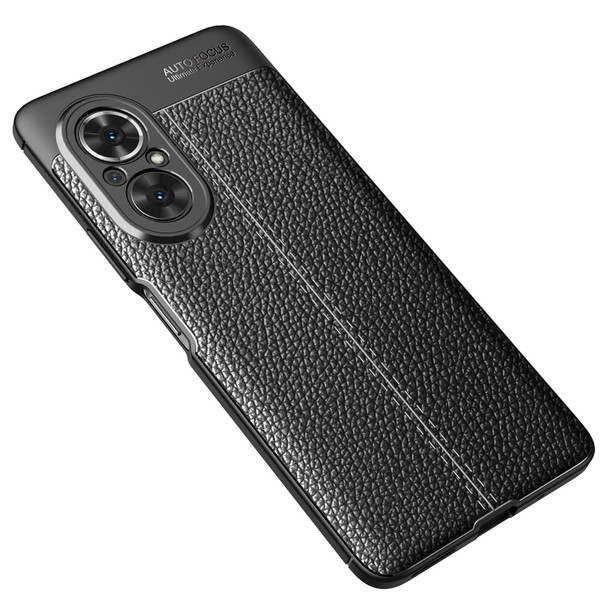 Honor 50 SE Litchi Texture TPU Shockproof Case(Black)