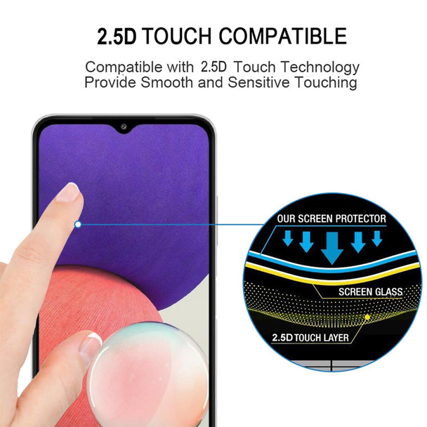 Samsung Galaxy A22 5G / A23 Full Glue Full Cover Screen Protector Tempered Glass Film