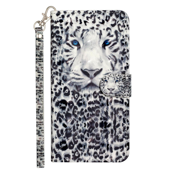 Samsung Galaxy A82 5G 3D Pattern Horizontal Flip PU Leather Case with Holder & Card Slots & Wallet(Leopard)