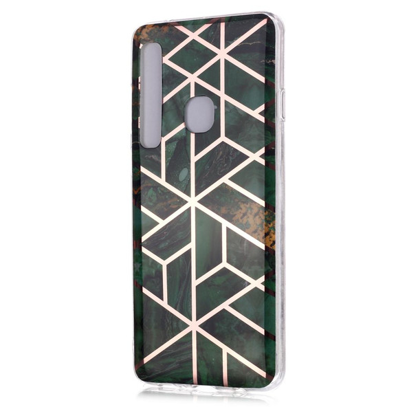 Galaxy A9 (2018) / A9s Plating Marble Pattern Soft TPU Protective Case(Green)