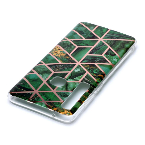 Galaxy A9 (2018) / A9s Plating Marble Pattern Soft TPU Protective Case(Green)