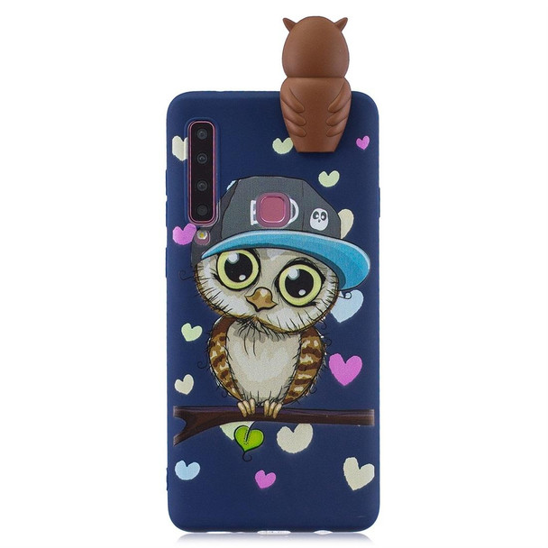 Galaxy A9 (2018) Shockproof Cartoon TPU Protective Case(Blue Owl)