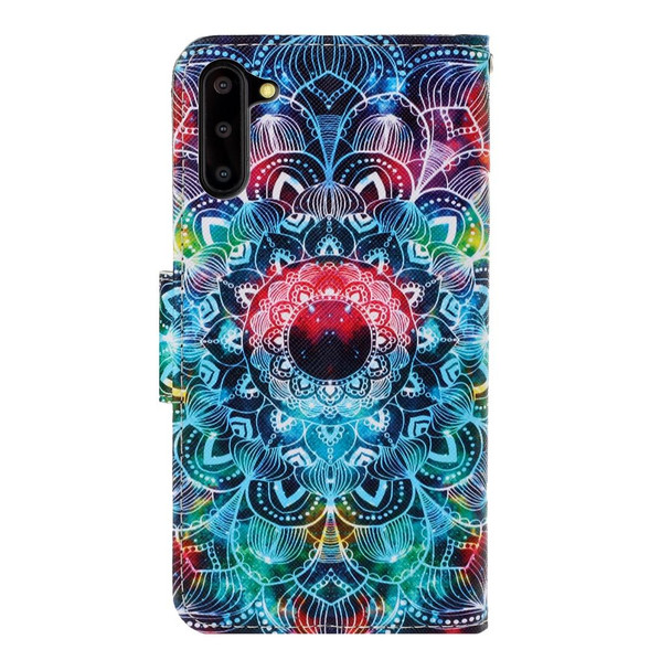 Galaxy Note 10 3D Colored Drawing Horizontal Flip PU Leather Case with Holder & Card Slots & Wallet(Mandala)