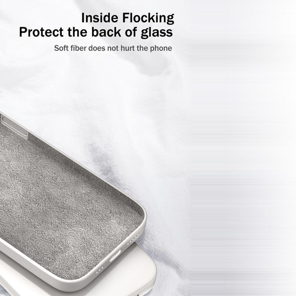 Samsung Galaxy S20 Solid Color Imitation Liquid Silicone Straight Edge Dropproof Full Coverage Protective Case(White)
