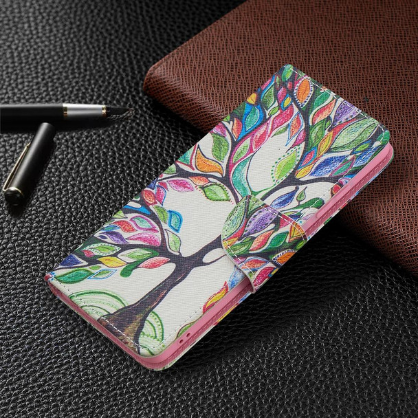 Samsung Galaxy A32 4G Colored Drawing Pattern Horizontal Flip Leather Case with Holder & Card Slots & Wallet(Life Tree)