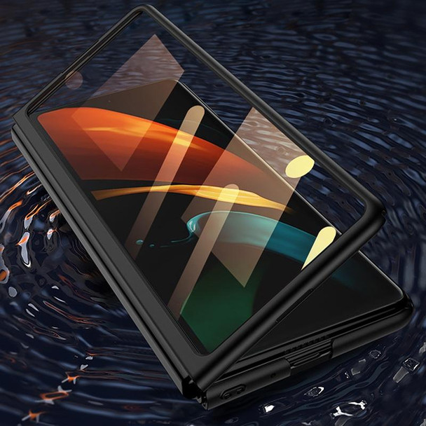 Samsung Galaxy Z Fold2 5G GKK Ultra-thin Full Coverage Protective Case + Screen Protector(Black)