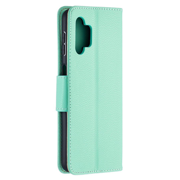 Samsung Galaxy A32 5G Litchi Texture Pure Color Horizontal Flip PU Leather Case with Holder & Card Slots & Wallet & Lanyard(Green)