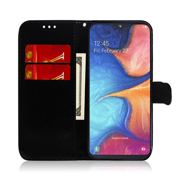 Colored Drawing Pattern Colorful Magnetic Buckle Horizontal Flip PU Leatherette Case with Holder & Card Slots & Wallet & Lanyard -  Galaxy A10e / A20e(Butterfies)