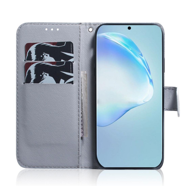 Galaxy S20+ Combined Pattern Magnetic Attraction Horizontal Flip Leather Case, Support Holder & Card Slot & Wallet(Oil Painting Owl)