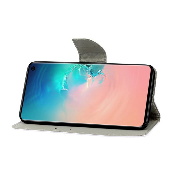 Galaxy S10 3D Colored Drawing Horizontal Flip PU Leather Case with Holder & Card Slots & Wallet(Fox)