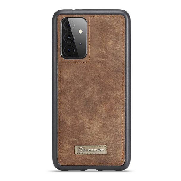 Samsung Galaxy A72 5G / 4G CaseMe Detachable Multifunctional Horizontal Flip Leather Case, with Card Slot & Holder & Zipper Wallet & Photo Frame(Brown)