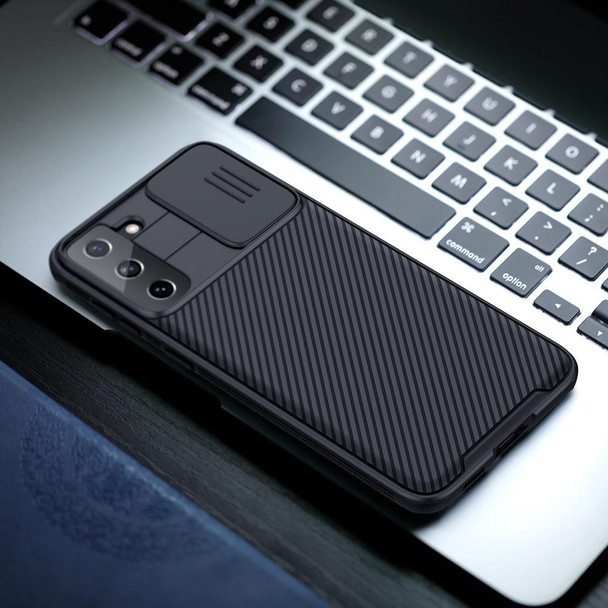 Samsung Galaxy S21 Plus 5G NILLKIN Black Mirror Pro Series Camshield Full Coverage Dust-proof Scratch Resistant Phone Case(Black)