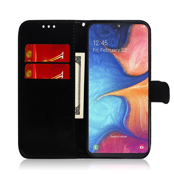 Colored Drawing Pattern Colorful Magnetic Buckle Horizontal Flip PU Leatherette Case with Holder & Card Slots & Wallet & Lanyard -  Galaxy A10e / A20e(White Lion)