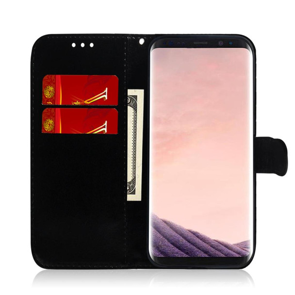 Colored Drawing Pattern Colorful Magnetic Buckle Horizontal Flip PU Leatherette Case with Holder & Card Slots & Wallet & Lanyard - Galaxy S8(Love Cat)