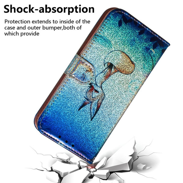 Colored Drawing Pattern Colorful Magnetic Buckle Horizontal Flip PU Leatherette Case with Holder & Card Slots & Wallet & Lanyard - Galaxy A70(Fox)