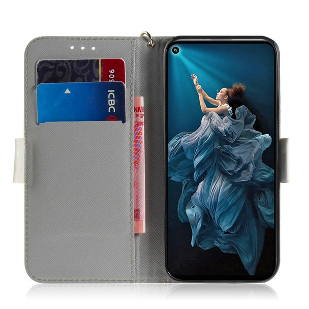 3D Painting Pattern Coloured Drawing Horizontal Flip Leatherette Case with Holder & Card Slots & Wallet for Huawei Honor 20 Pro(Watercolor Flower)