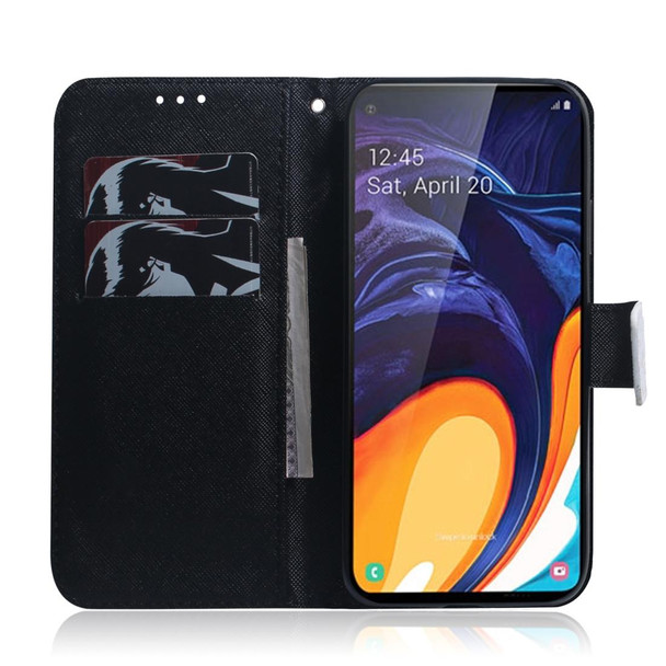 Painting Pattern Coloured Drawing Horizontal Flip Leather Case with Holder & Card Slots & Wallet for Galaxy M40 / A60(Panda)