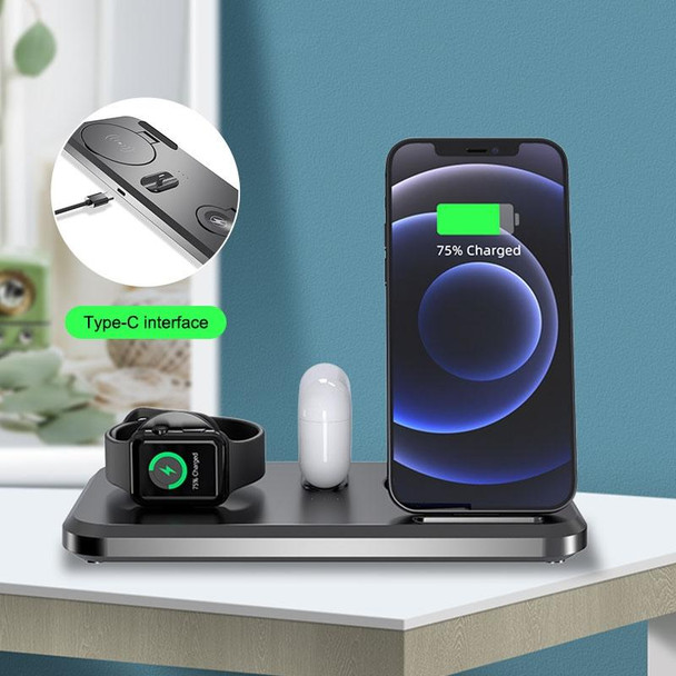 UV-06 3 in 1 Double Folding Wireless Charger for iPhone & Watch & Airpods 1 / 2 / Pro