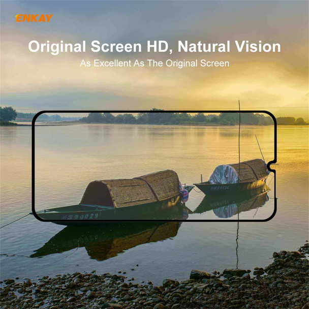 Samsung Galaxy A32 5G 10 PCS ENKAY Hat-Prince Full Glue 0.26mm 9H 2.5D Tempered Glass Full Coverage Film