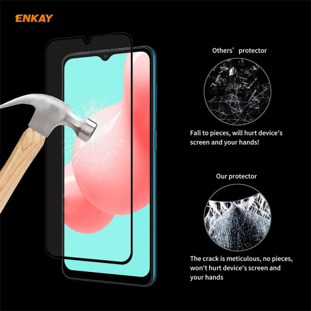 Samsung Galaxy A32 5G 5 PCS ENKAY Hat-Prince Full Glue 0.26mm 9H 2.5D Tempered Glass Full Coverage Film