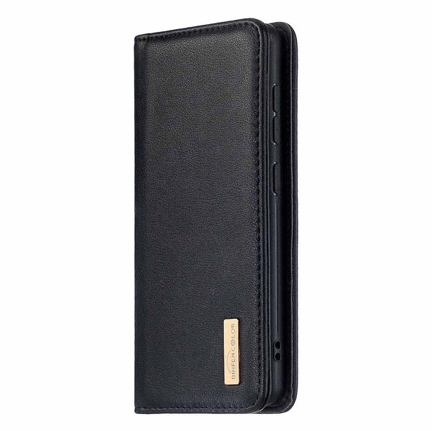 Samsung Galaxy A20 & A30 2 in 1 Detachable Magnetic Horizontal Flip Genuine Leather Case with Holder & Card Slots & Wallet(Black)