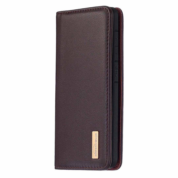 Samsung Galaxy S20 2 in 1 Detachable Magnetic Horizontal Flip Genuine Leather Case with Holder & Card Slots & Wallet(Dark Brown)