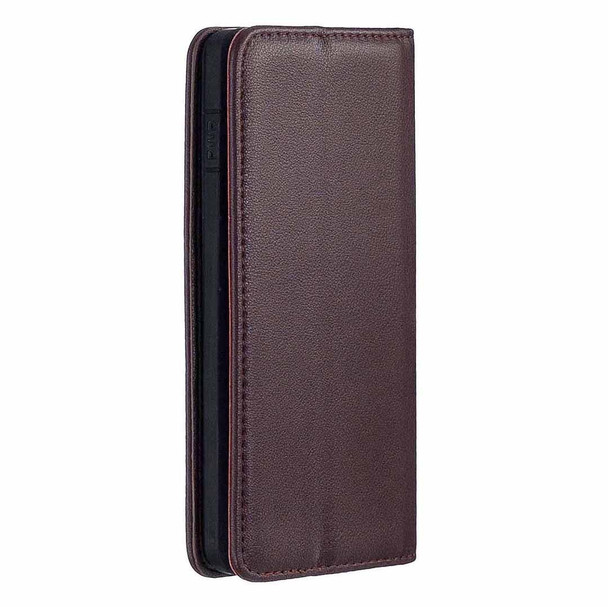 Samsung Galaxy S10 2 in 1 Detachable Magnetic Horizontal Flip Genuine Leather Case with Holder & Card Slots & Wallet(Dark Brown)