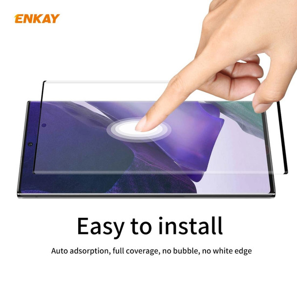 2 PCS - Samsung Galaxy Note 20 Ultra ENKAY Hat-Prince 0.26mm 9H 3D Explosion-proof Full Screen Curved Heat Bending Tempered Glass Film