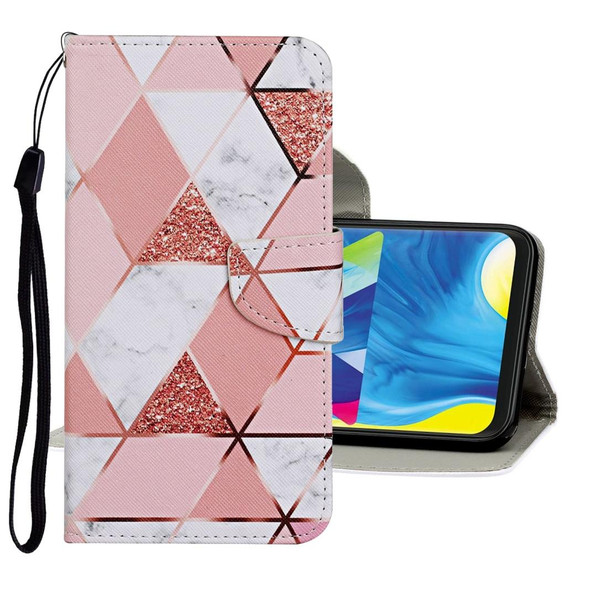 Samsung Galaxy A20 / A30 Colored Drawing Pattern Horizontal Flip Leather Case with Holder & Card Slots & Wallet(Marble)