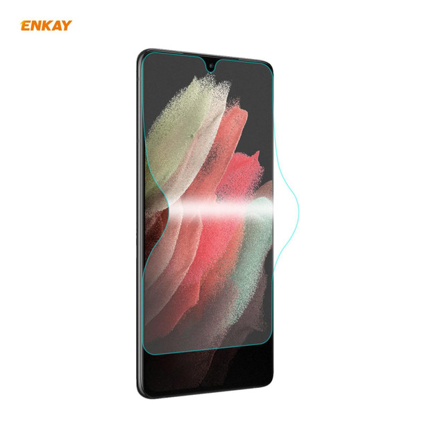 Samsung Galaxy S21 Ultra 5G ENKAY Hat-Prince 0.1mm 3D Full Screen Protector Explosion-proof Hydrogel Film