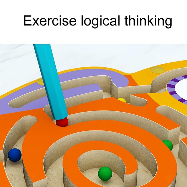 3 PCS Magnetic Ball Maze Children Early Education Intellectual Toys(Overlon Dragon)