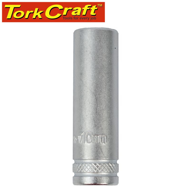 SOCKET 10MM 1/4' DR DEEP SOCKET CRV 12 POINT