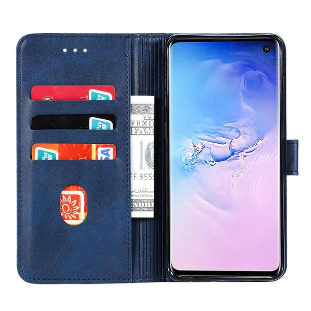 Galaxy S10+ GUSSIM Business Style Horizontal Flip Leather Case with Holder & Card Slots & Wallet(Blue)