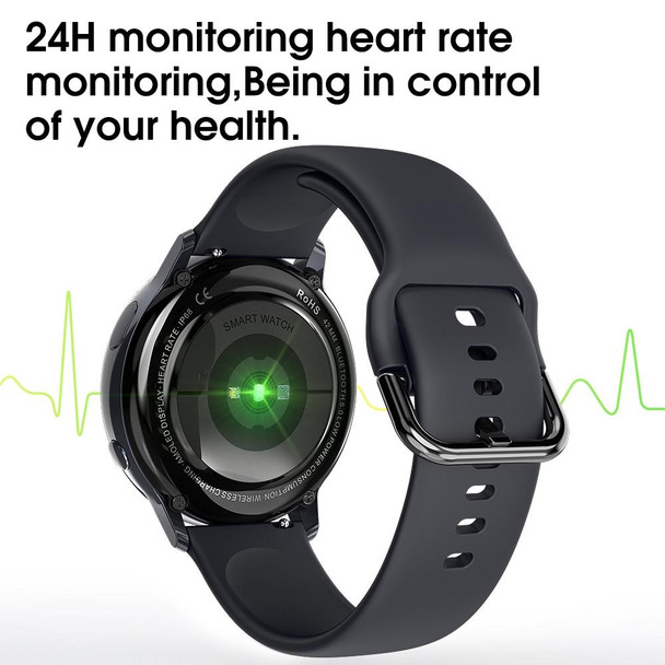 SG2 1.2 inch AMOLED Screen Smart Watch, IP68 Waterproof, Support Music Control / Bluetooth Photograph / Heart Rate Monitor / Blood Pressure Monitoring(Silver)