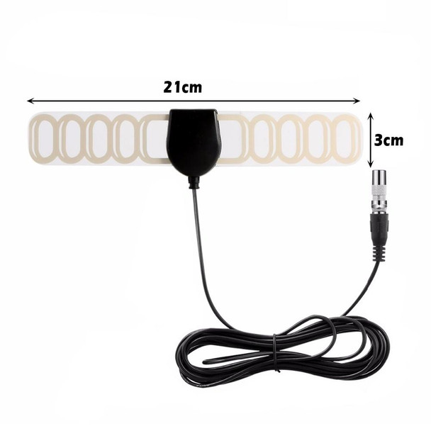 25 Miles Range 20 dBi High Gain Amplified Digital HDTV Indoor TV Antenna with 3.7m Coaxial Cable