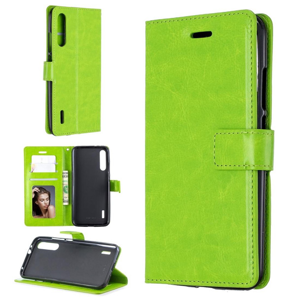 Crazy Horse Texture Horizontal Flip Leatherette Case with Holder & Card Slots & Wallet & Photo Frame - Xiaomi Mi A3(green)