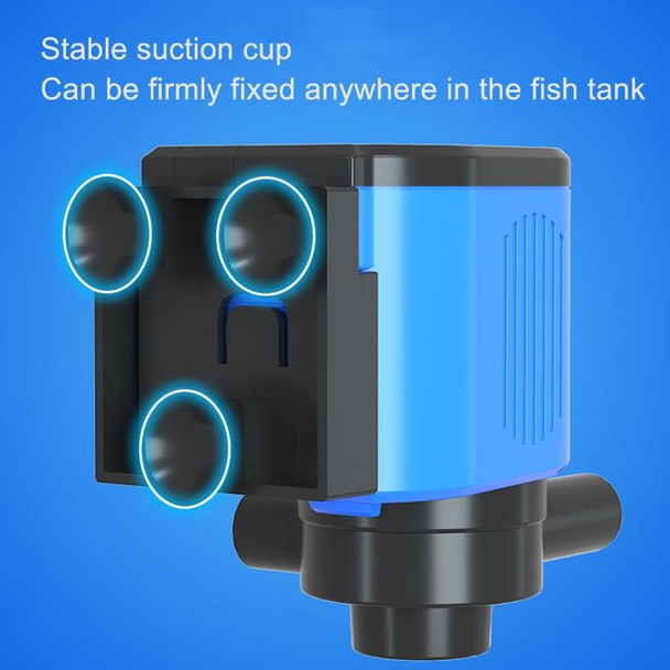 ZHIYANG Fish Tank Toilet Filter Bucket Fish Manure Collection Filter Pump, Style: ZY-3000F5(EU Plug)