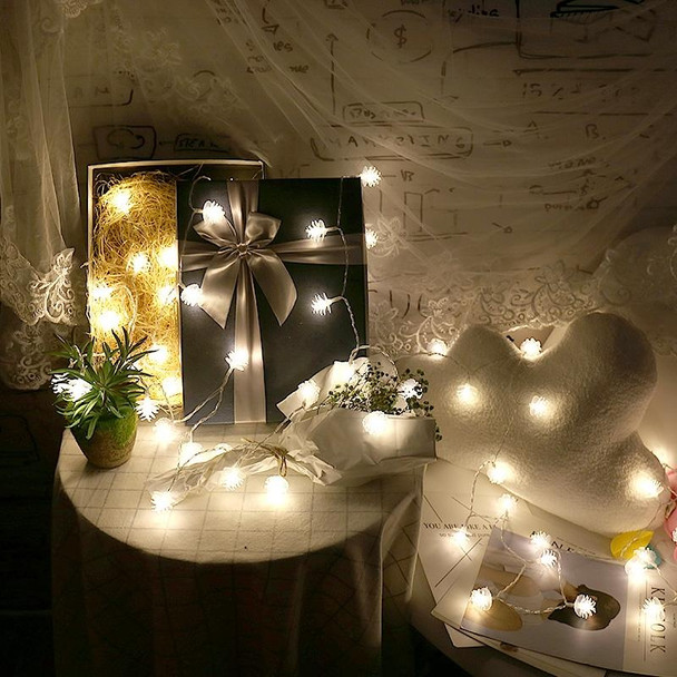 20 LEDs Solar Powered Pine Cone Outdoor Energy Saving Holiday Wedding Decoration String Light Garden Landscape Lamp(White Light)