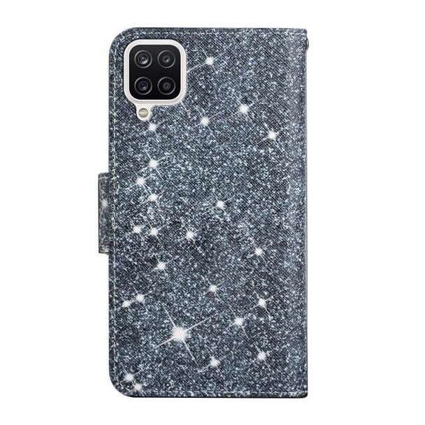 Samsung Galaxy A12 Painted Pattern Horizontal Flip Leather Case with Holder & Card Slot & Wallet(Gypsophila)