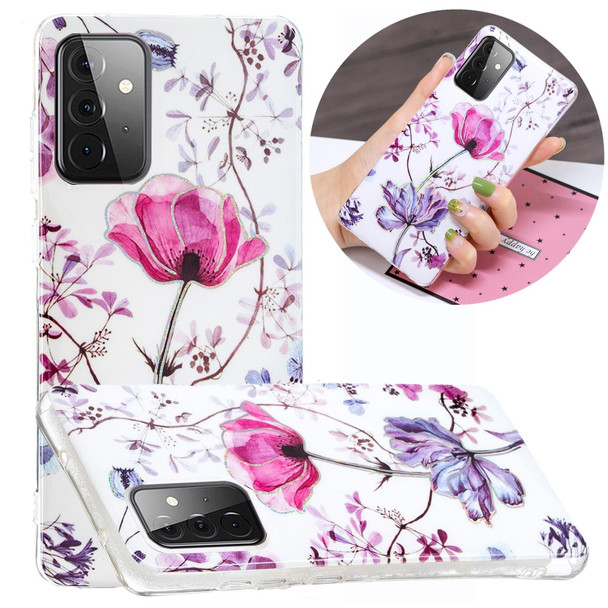 Samsung Galaxy A72 5G / 4G Plating TPU Protective Case(Lotus)