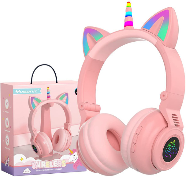 Wireless RGB Unicorn Character Earphones