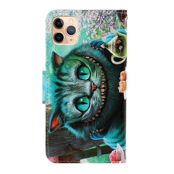 iPhone 11 Pro 3D Colored Drawing Horizontal Flip PU Leather Case with Holder & Card Slots & Wallet(Green Eyes)