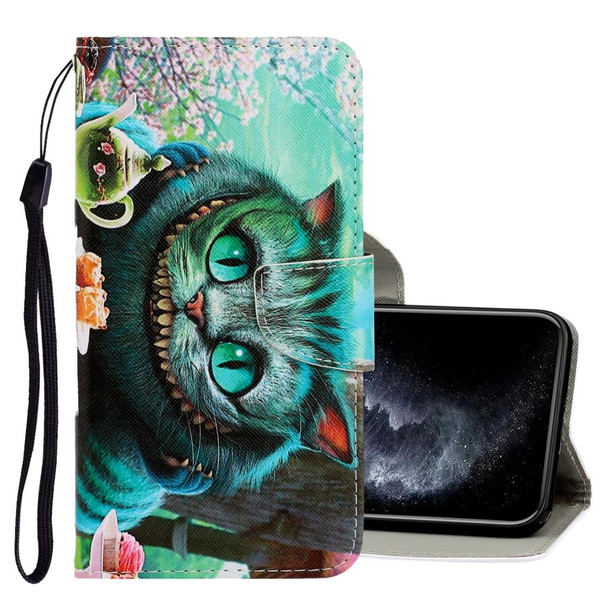 iPhone 11 Pro 3D Colored Drawing Horizontal Flip PU Leather Case with Holder & Card Slots & Wallet(Green Eyes)