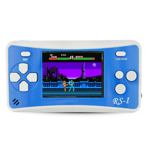 RS-1 Retro Portable Handheld Game Console, 2.5 inch 8 Bits True Color LCD, Built-in 152 Kinds Games(Blue)