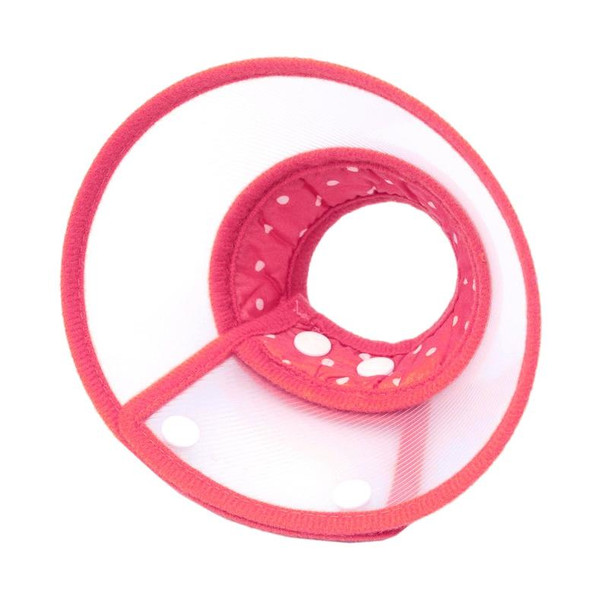 Elizabeth Pet Collar Headgear Ruff Funnel Cover Anti Bite Lick Safety Practical Neck Protective, Size: L, Suitable for Neck 26-30cm(Pink)