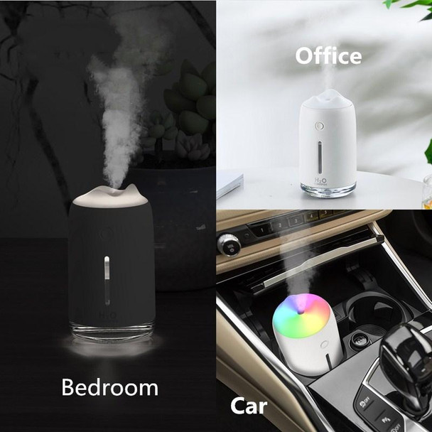 Snow Mountain Simple Mini Home Silent Bedroom Student Dormitory Office Portable USB Wireless Persistent Air Humidifier(red)