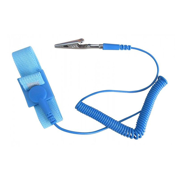 Anti-Static Static-free Wristband Wrist Strap Band ESD Discharge Grounding Tool(Baby Blue)