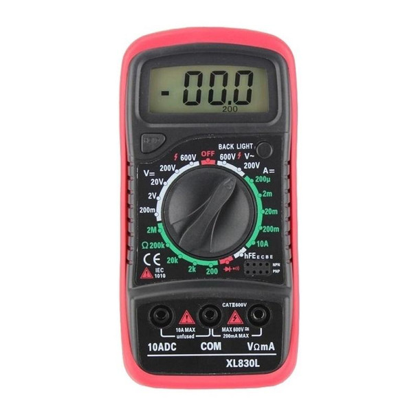 ANENG XL830L Multi-Function Digital Display High-Precision Digital Multimeter, Specification: Bubble Bag Packing(Red)