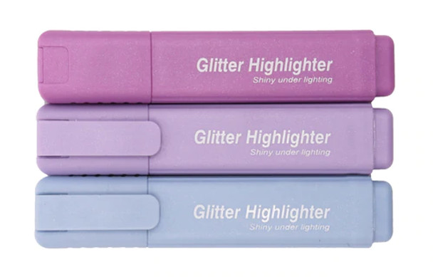 Glitter & Metallic Highlighter Pens Set