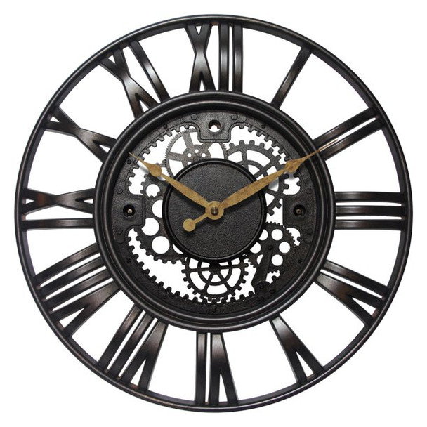 Vintage Roman Gear Wall Clock - SHI17-WC8B